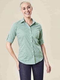 Karierte Bluse Damen Grün